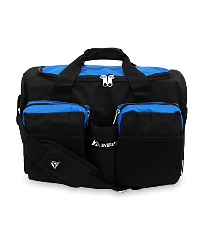 Everest Gym Bag with Wet Pocket, Royal Blue - color: Royal Blue