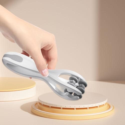 Finger Massager, Double Rollers Hand Massager, Hand Joint Roller for Stiffness Training Finger, Gray - color: Gray