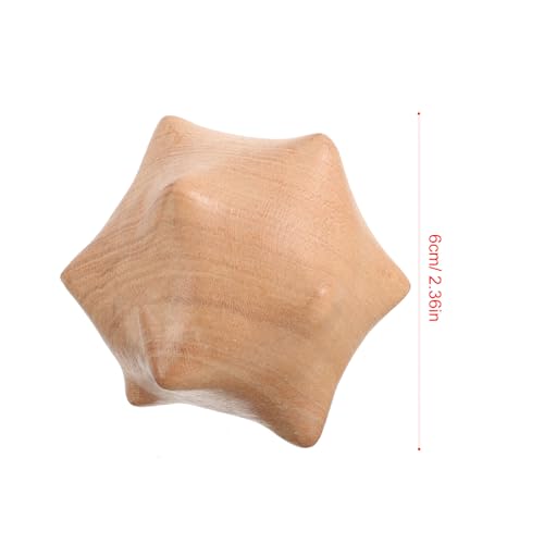 Wooden Massage Ball Hand Exercise Practical Palm Massage Ball for Stress Relief and Muscle Therapy