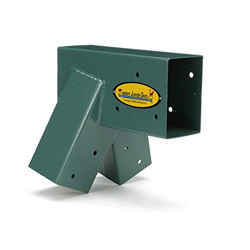 Eastern Jungle Gym Easy 1-2-3 A-Frame Swing Set Bracket, Green | Heavy Duty Swingset Bracket for Easy, Simple Installation | DIY Swing Set Part to Build Playground Sets for Backyards - style: A-Frame Swing Set Bracket
