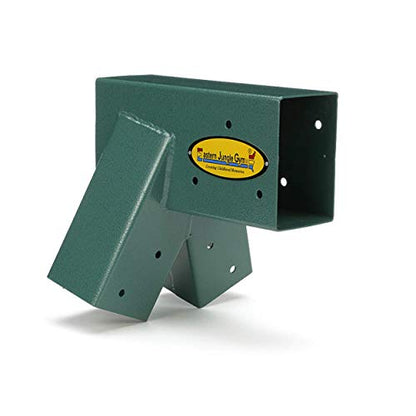 Eastern Jungle Gym Easy 1-2-3 A-Frame Swing Set Bracket, Green | Heavy Duty Swingset Bracket for Easy, Simple Installation | DIY Swing Set Part to Build Playground Sets for Backyards - style: A-Frame Swing Set Bracket