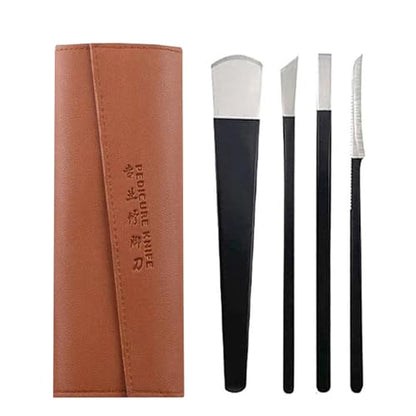 Professional Pedicure Knife Set Callus Knife for Feet Ingrown Toenail Knives Foot Care Tools Dead Skin Removal Nail Scraper File - size: Pedicure Knife