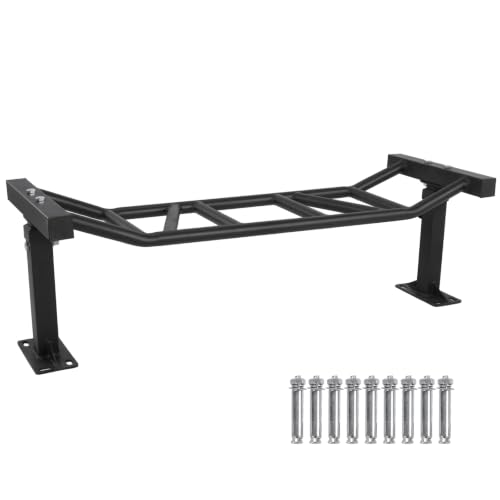 47 Inch Ceiling Mount Pull Up Bar Adjustable Height&Supports to 600 Lbs Indoor Chin-Up Bar Fitness Trainer for Home Gym Workout Strength Training Equipment
