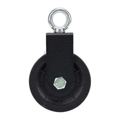 Focket Cable Pulley Wheel, Silent Bearings 360 Degree Rotation 440 Lbs Load Capacity Pulleys For Gym Equipment, Silent Pulley With Metal Bracket For DIY Fitness Systems Lat Pulldown