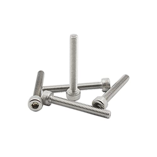 20 PCS Socket Head Cap Screws, TTZEZE 304 Stainless Steel Metric Machine Bolts Hex Socket Screw, Socket Drive Bright Finish Full Machine Threads for Shelf Chair Desk Install Repair (M4x20mm) - color: M4, size: 20mm