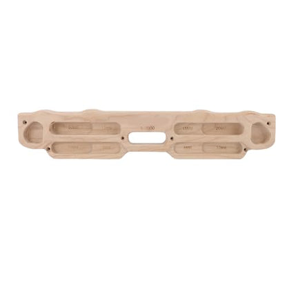 Wooden Rock Climbing Hangboard, Solid Wood Fingerboard Training Board for Bouldering Pull Up with Mounting Kit for Home Climbing Gym