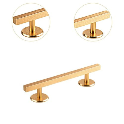 Simhoa Fingerboard Rail, 20cm Aluminum Alloy Grind Obstacle with Stable Base for Tabletop Skatepark Setups, Square Gold - color: 20cm Square Gold