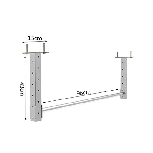 Chin up bar Ceiling Mounted Pull Up Bar Adjustable Height Pull Up Horizontal Bar Home Gym Arm Exercise Strength Training Horizontal Bar Strength Training Pull-Up Bars - size: S