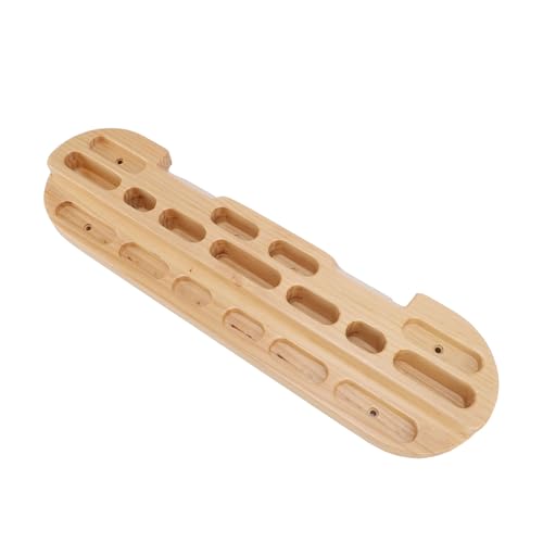 Pomya Portable Rock Climbing Fingerboard | Wooden Hangboard for Training with Pull Up Bar & Grip Strengthener Workout