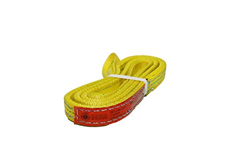 Kennedy Wire Rope & Sling Co. 1" x 7' 2-Ply Twist Eye Polyester Lifting Sling (Various Sizes in Listing) Made in The USA - color: 1" 2-Ply Twist Eye (Type 4), size: 1" x 7'