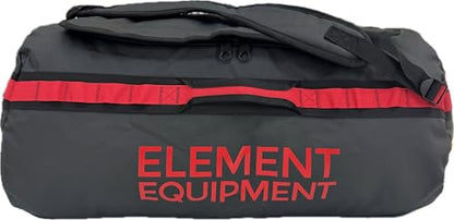 Element Equipment Trailhead Duffel Bag Shoulder Straps Waterproof Black/Red Medium - color: Black/Red, size: Medium 51 Liters