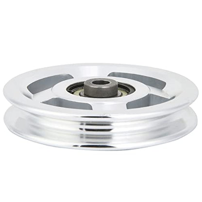 Brrnoo Cable Pulley System Gym, Aluminium Alloy Fitness Pulley Pulley System Pulley Wheel Attachments Fitness Pulley Strength Training Accessory - size: Diameter 115mm