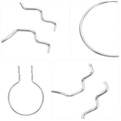 GALPADA 10pcs Metal Plating Pegboard Hooks Ring Style Iron Hanging Board Organizer for Garage Workshop Storage Easy Install Heavy Duty Support