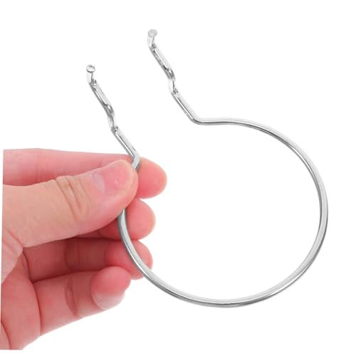 10pcs Heavy Duty Metal Pegboard Hooks Silver Round Hanging Board Organizers for Garage and Craft Room Storage Compatible Standard Pegboards