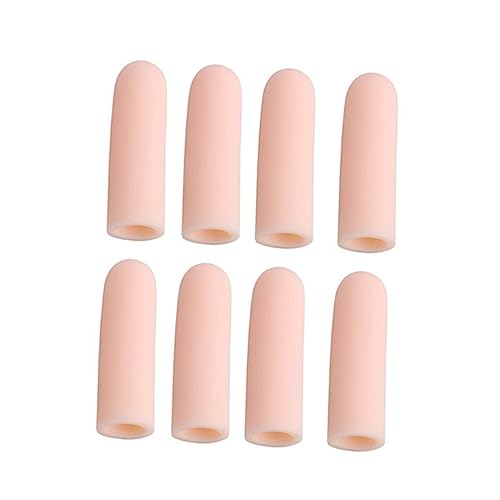 8pcs -grade Silicone Gel Finger Protector Sleeves for Cracked Skin Blisters and Calluses Durable Washable Non-slip Design for Men and Women