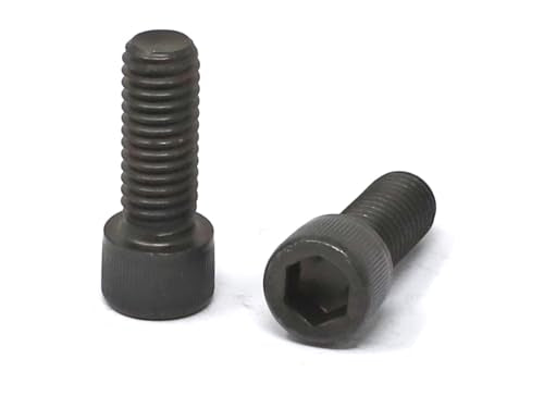 iexcell 10 Pcs 3/8-16 x 1 Alloy Steel 12.9 Grade Hex Socket Head Cap Screws Bolts Kit, Black Oxide Finish - size: 3/8-16 x 1"