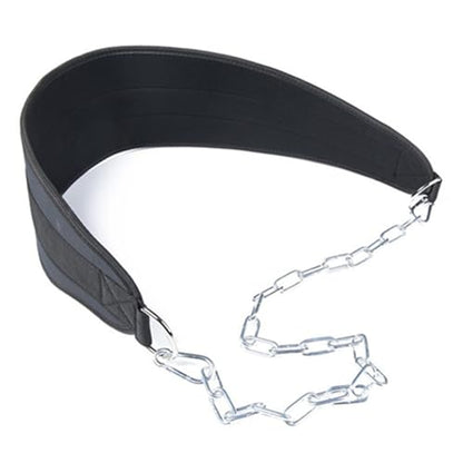 Dip Belt, 18.5x6 Inch Pull Up Belt with D-ring & 35" Chain, Strong Nylon Weighted Pull Up, Replacement Gym for Exercising, Bodybuilding, for Weighted Ups