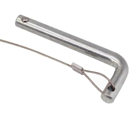 Weight Stack Pin with Pull Rope L Shaped Handle Weight Pin Selector Pin Weight Loading Pin for Fitness Equipment Accessories - size: 10mmx125mm