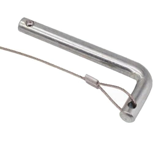 Weight Stack Pin with Pull Rope L Shaped Handle Weight Pin Selector Pin Weight Loading Pin for Fitness Equipment Accessories - size: 10mmx80mm