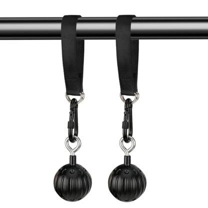 Pull Up Power Balls, Non-Slip Rock Climbing Grips, Hand Exerciser for Chin Up Bar, Kettlebell, Barbell, Home Fitness Training