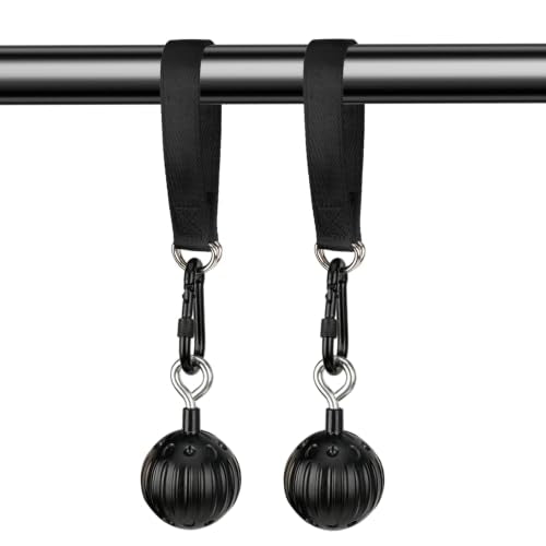 Pull Up Power Balls, Non-Slip Rock Climbing Grips, Hand Exerciser for Chin Up Bar, Kettlebell, Barbell, Home Fitness Training