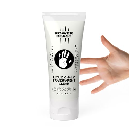 Clear Liquid Chalk, Non Sticky Grip Enhancer, Dry Hands, Transparent Liquid Chalk, Anti-Slip Solution, Dry Grip for Tennis, Golf, Pole Dancing, Gaming, and All Sports - size: 200ML