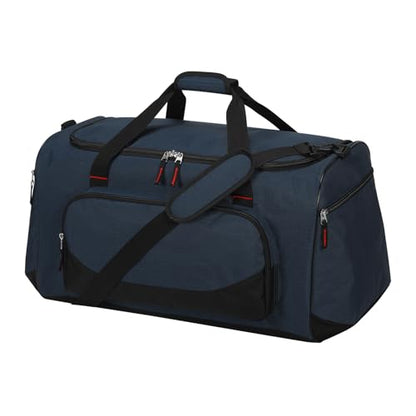 55L Large Sports Duffle Bag for Men, 22 inch, Navy Blue | Heavy Duty, Gym Duffel Bag, Multi Pockets, Spacious - color: Navy Blue