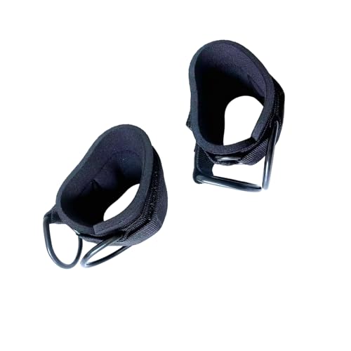 Durability Wrist Straps Heavy Type Exercise Resistance Band Accessory for Powerlifting Heavy Type Exercise Hand Straps - color: Black D Buckle
