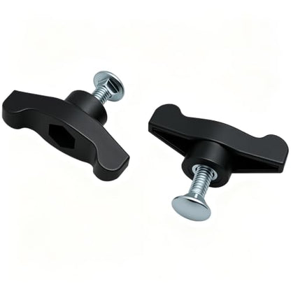 2 Pcs Lawn Mower Handle Knobs Nut Bolt Universal Wing Handle Knob T Handle Bolts for Most Lawn Mowers Snow Blower