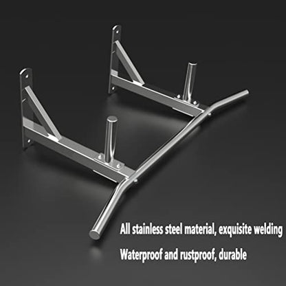Wall Mounted Pull Up Bar, Space Saving Ceiling Stainless Steel Fitness Horizontal Bar, Home Gym Strength Training Bar, Load 661 Lb