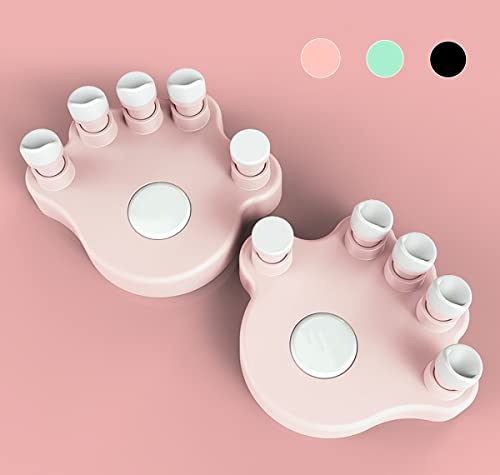 Piano Finger Trainers, Hand Grip Exerciser Ergonomic Training Finger Pressing Posture Correction Tool for Guitar Piano Trigger Finger Training Arthritis Therapy and Grip 2PCS/Set - color: Pink