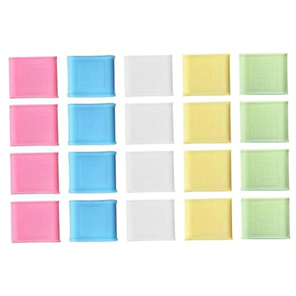 20 Pieces Silicone Finger Sleeves Non Slip Protector Reusable Thumb Brace Soft Cover Anti Slip Design for Enhanced Grip Suitable for Basketball Golf T, L