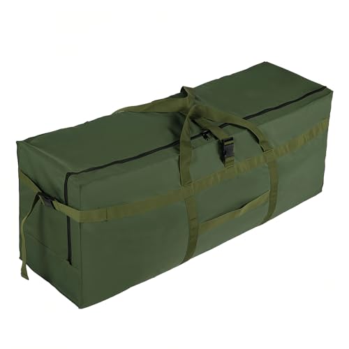 Arxus Large Duffel Bag, Waterproof Carry on Weekend Overnight Storage Bag over Luggage for Airline, Travel, Camping, Moving - color: 180L-Dark Green