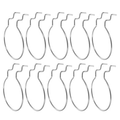 12Pcs Silver Metal Pegboard Hooks Double Wire Cup Holder Peg Hooks for Garage Shop Storage and Wall Hanging Board Organization