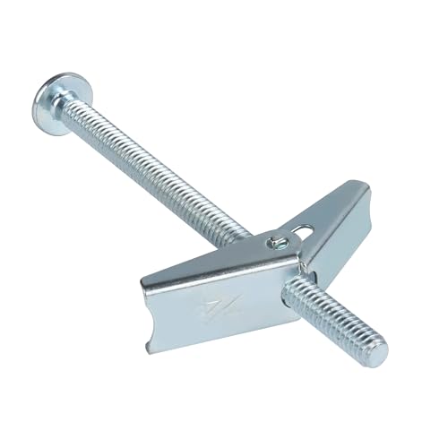 HASWARE Toggle Bolt Zinc Plated Steel and Wing Nut for Hanging Heavy Items on Drywall 1/4x4 (8 Pack) - size: 1/4x4" (8 Pack)