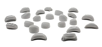 Atomik Rock Climbing Holds Set of 22 Bolt-on Tennis-Shoe Friendly in Earth Tone Gray