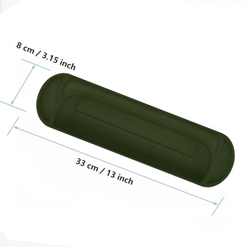 Ultra Thick & Breathable Universal Shoulder Pad Cushion for Bag - Long & Comfort - color: Army Green