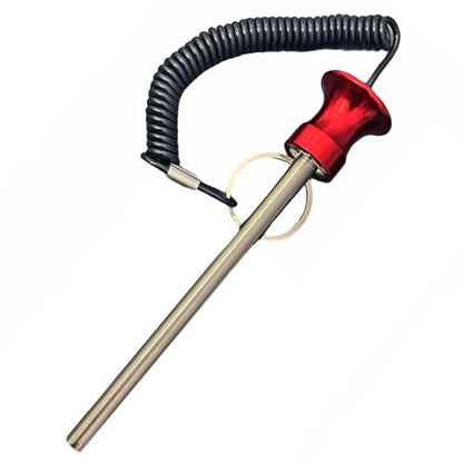 TreadLife Fitness Universal Weight Stack Pin for Commercial Gym or Home Gym | Heavy Duty Pin Insert | Health Club Grade Steel - style: Red