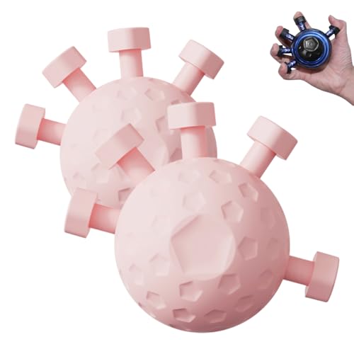 Finger Grip Strengthener, 2025 Hand Grip Strengthener Finger Exerciser, Finger Exerciser Gripper Tool, Finger Exercisers Gripper, Adjustable Hand Grip Strengtheners - color: 2pcs - Pink
