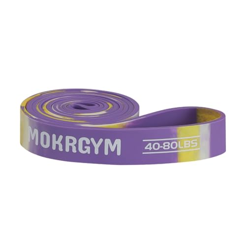 Resistance Band – Natural Rubber, Non-Allergenic & Durable,Portable for Home, Gym & Outdoor Workouts Fitness Exercise and Rehabilitation (Green,50-125 LBS) - color: PURPLE-camo
