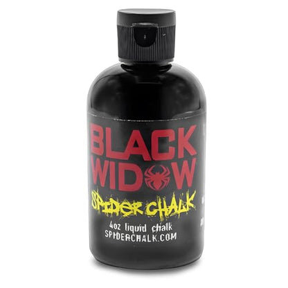 SPIDER CHALK Black Widow Liquid Chalk No Mess Weightlifting Gym Chalk, Lab-Grade, Skin-Friendly Safe Ingredients, Made in the USA