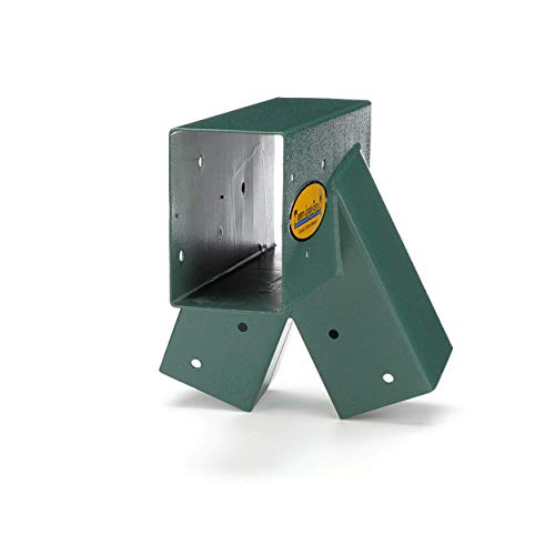 Eastern Jungle Gym Easy 1-2-3 A-Frame Swing Set Bracket, Green | Heavy Duty Swingset Bracket for Easy, Simple Installation | DIY Swing Set Part to Build Playground Sets for Backyards - style: A-Frame Swing Set Bracket