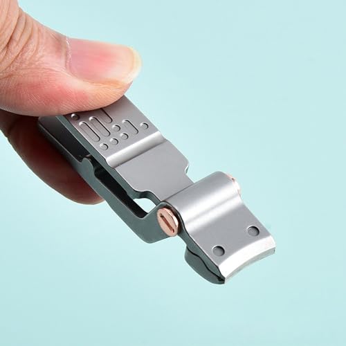 Fingernail Clipper, Portable Stainless Steel Nail Clipper Large Open Nail Cutter Keychain Fingernail Toenails Care for Traveling (Pink) - color: Pink