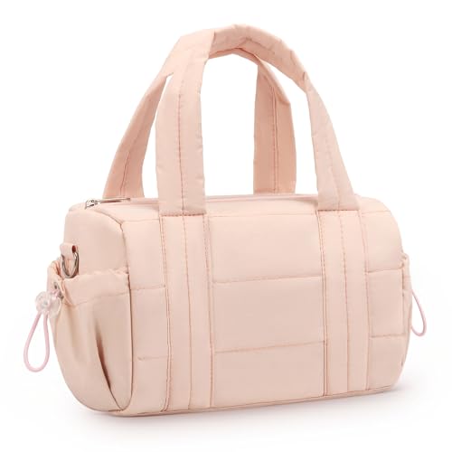 8L Mini Gym Bag for Women, Small Size Sport Duffel Bag for Yoga Dance Swimming, Water-Resistant Compact Workout Bag with Adjustable Strap, Pink - color: Pink, size: 8L Small