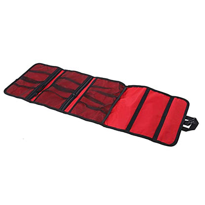 Folding Climbing Storage Bag with Hanging Hooks & Rope – 420D Ox, 33.1".6", Red