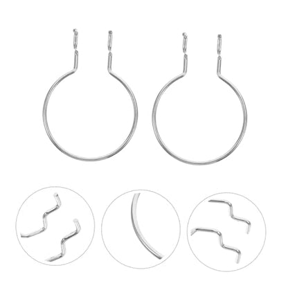 VALICLUD 10pcs Ring Style Pegboard Hooks Garage Craft Storage Hardware Accessories Heavy Duty Tool Hangers for Hanging Board