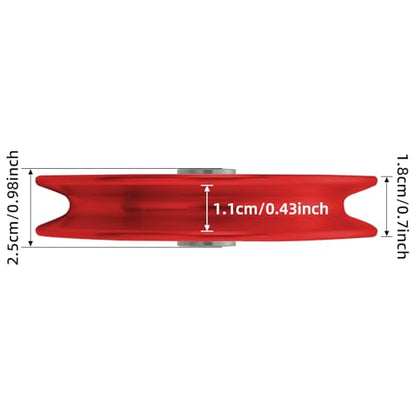 Aluminium Alloy Gym Pulley 90 mm，2‑Pack / 4‑Pack / 6‑Pack - color: Red