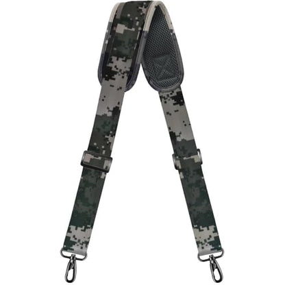 Bag Shoulder Strap, Padded Adjustable Shoulder Strap Replacement - color: Camouflage Gray, size: 57"