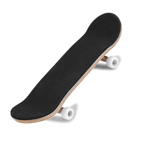 1Pc Maple Wooden Alloy Fingerboard Finger Skateboard Box with Reduce Pressure Kids - color: White