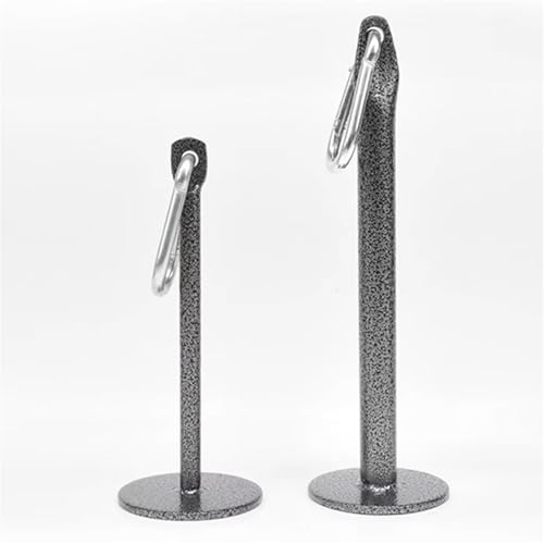 Steel Fixed Bracket Loading Pin with Heavy Duty Carabiner, Gym Fitness Barbell Weight Plate Barbell Plate Weight Tray Freeweight Rod Loading Pin - size: Large